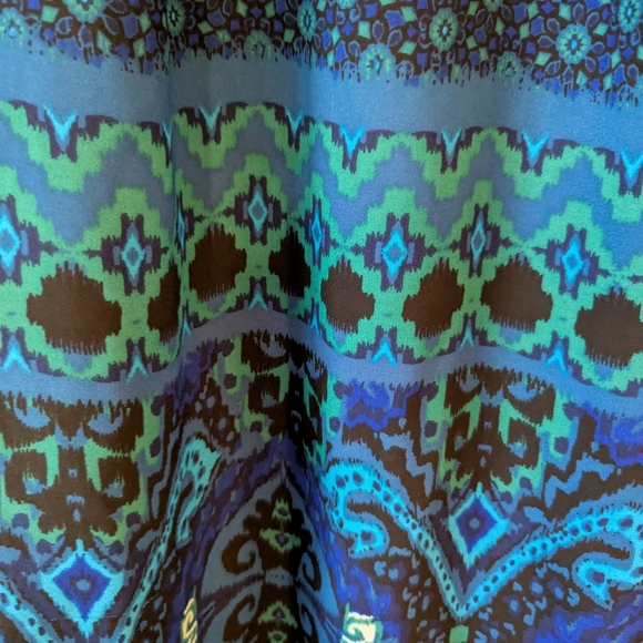 Express Blue High Neck Sleeveless Tank Top - Picture 5 of 12